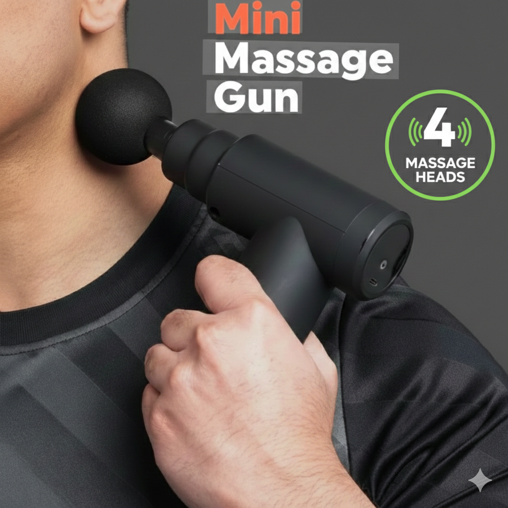 Portable Mini Muscle Massage Gun-Handheld Electric Deep Tissue Percussion Muscle Massager