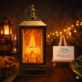 Signature Ramadan Lantern – Warm LED Spiritual Glow with Mosque Art 🕌🕯️