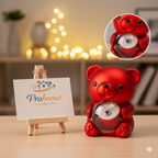 Teddy Bear Flower Gift Box (Home Decore Show Piece & Romantic Gift Idea)