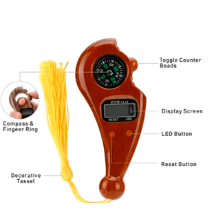 Digital Tasbih Counter With Compass - New Style Tasbih For Zikr