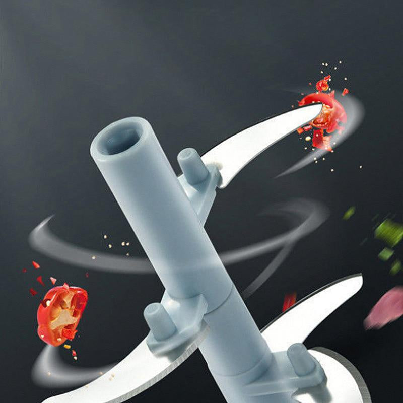 Manual Hand Chopper with Stainless Steel Blades – Fast Food Processor for Meat, Vegetables & Fruit