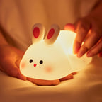 Bunny Silicone Night Light _ Rechargeable, Portable Baby Night Lamp for Bedroom, Gifts & Home Decor